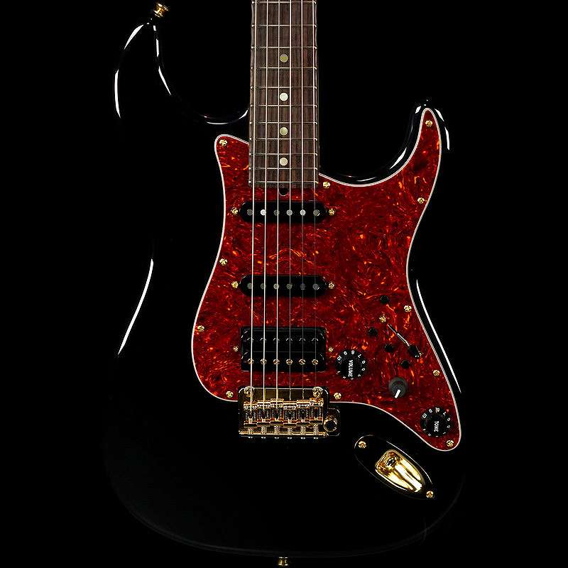 Black James Tyler Classic electric guitar used for session guitar recording