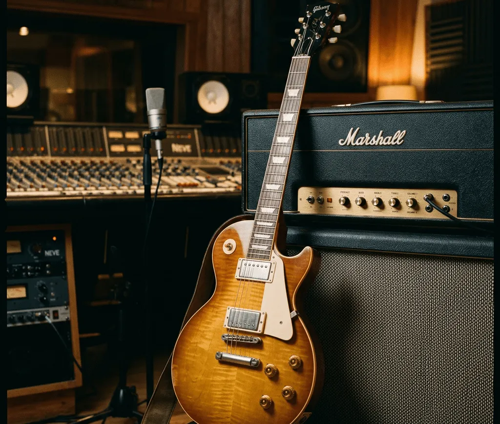 Playlist cover art showing a Gibson Les Paul with text 'Pete Sklaroff Rock Session Guitar'.